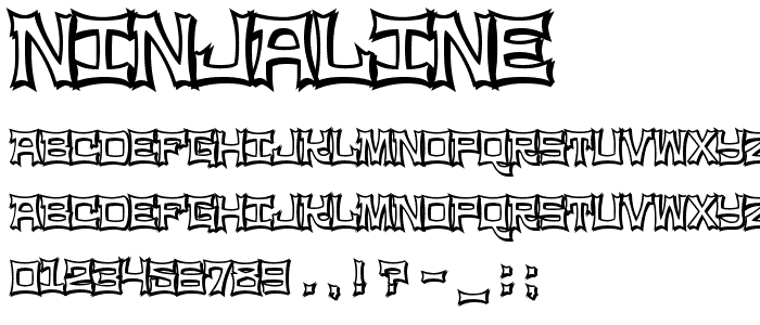 NinjaLine font