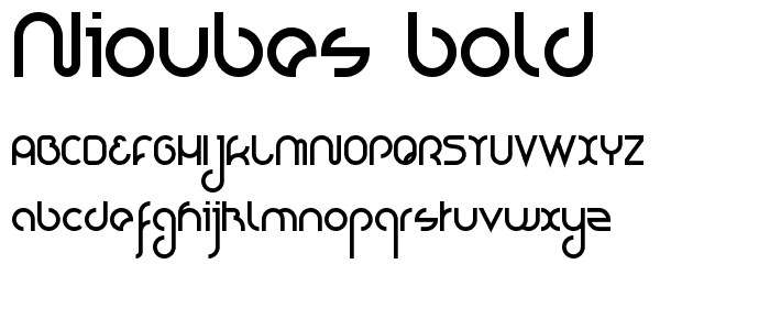 Nioubes bold font