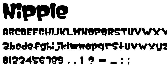 Nipple font