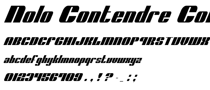 Nolo Contendre CondItal font