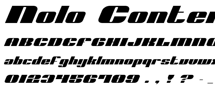 Nolo Contendre ExpItal font