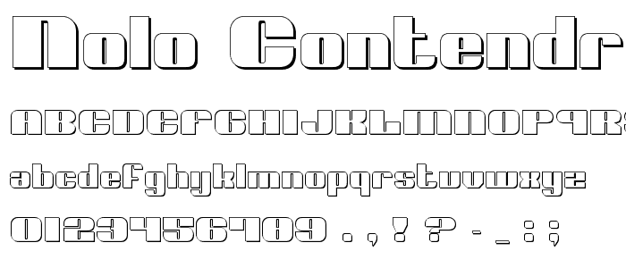 Nolo Contendre Shadow font