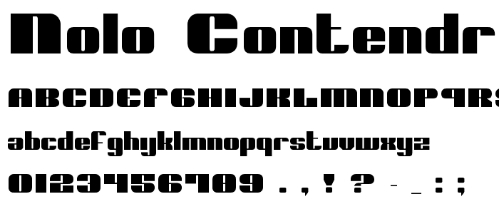 Nolo Contendre font