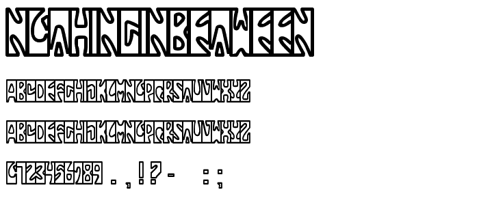 NothingInbetween font