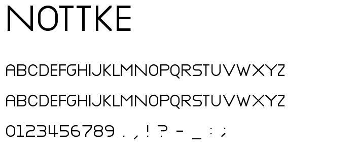 Nottke font