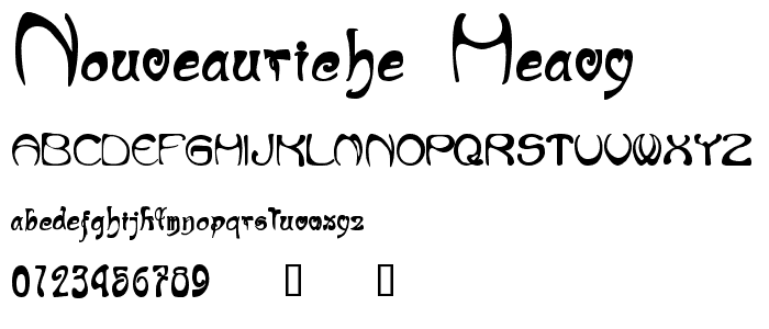 NouveauRiche Heavy font