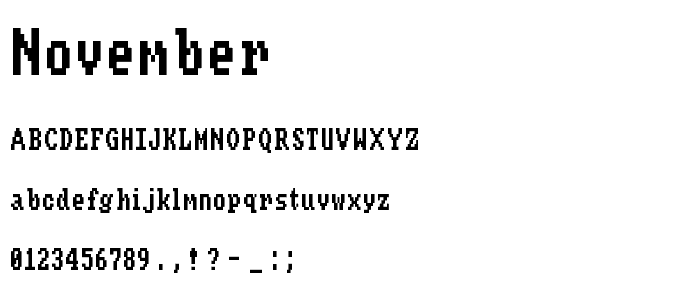 November font