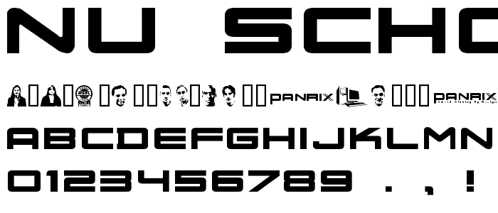 Nu School Militia font