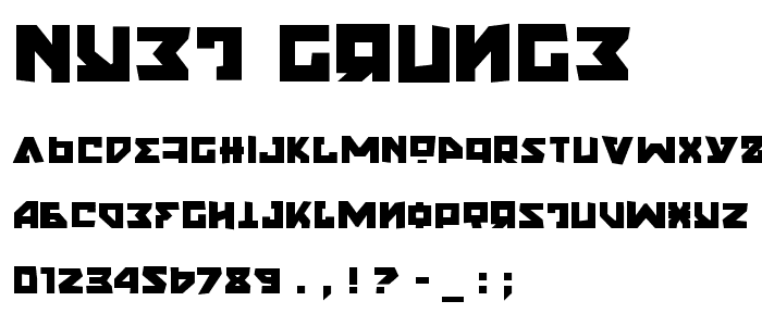 Nyet Grunge font