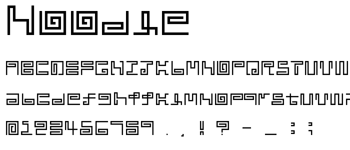 noodle font