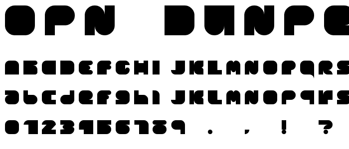 OPN DunPeel Lust font