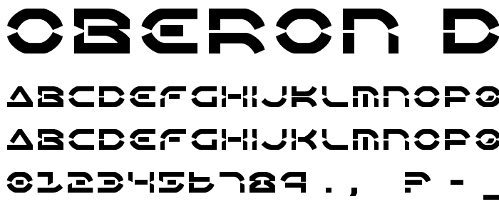 Oberon Deux font