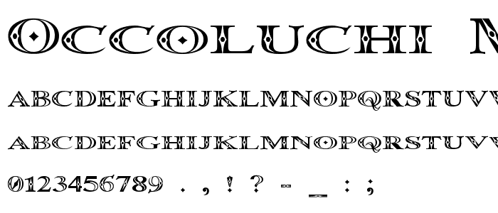 Occoluchi Minicaps font