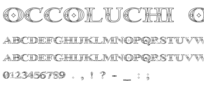 Occoluchi Outline font