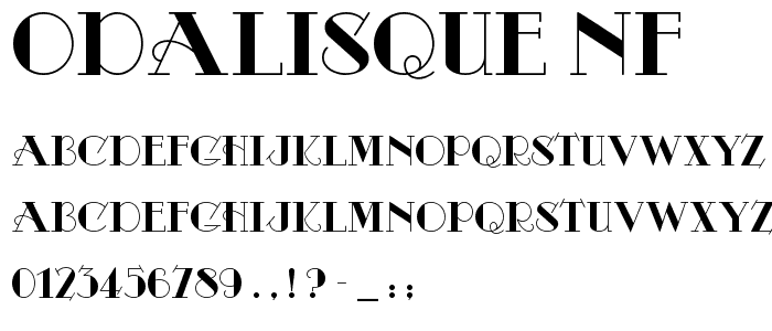 Odalisque NF font