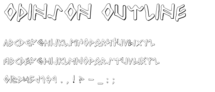 Odinson Outline font