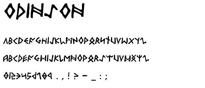 Odinson font