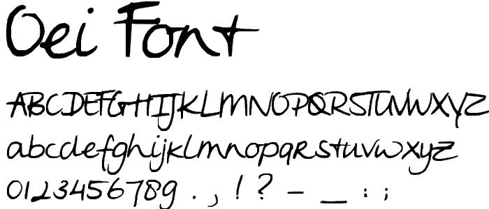 Oei font