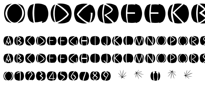 OldGreekButtons font