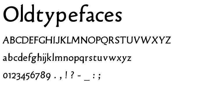 OldTypefaces font