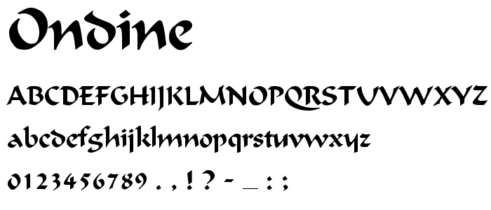 Ondine font