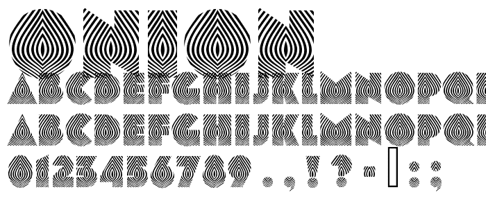 Onion font