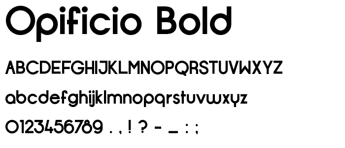 Opificio Bold font