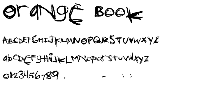 Orange Book font