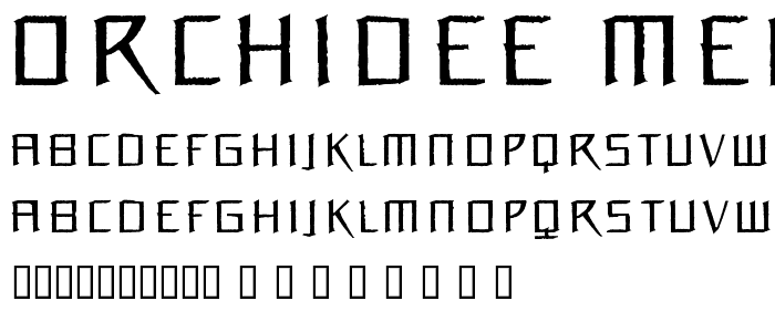 Orchidee Medium font