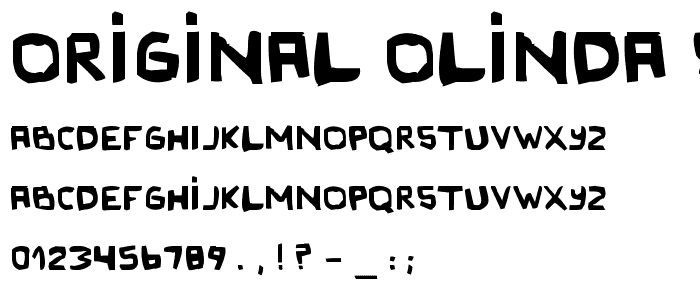 Original Olinda Style font