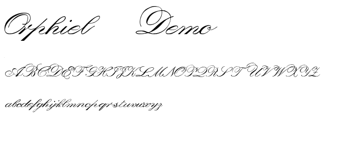 Orphiel Demo font