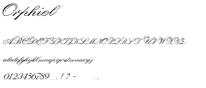 Orphiel font