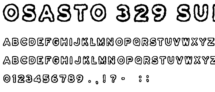 Osasto 329 suljettu font