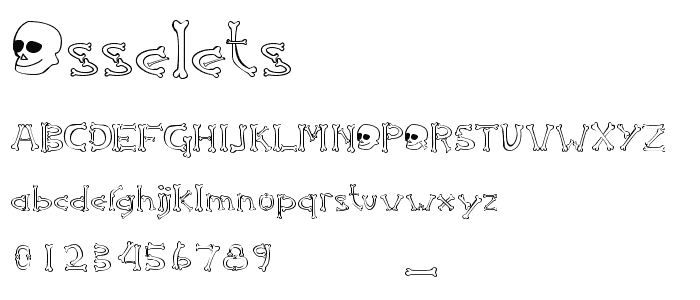 Osselets font