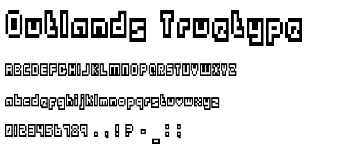 Outlands Truetype font