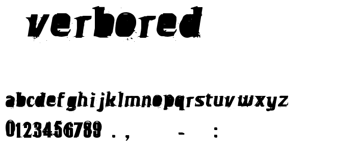 OverBored font