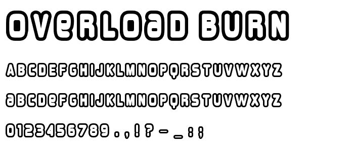 Overload Burn font