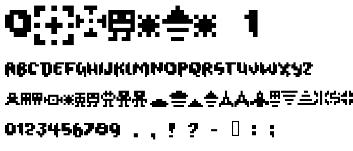 Oxygene 1 font