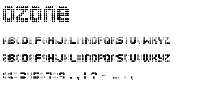 Ozone font