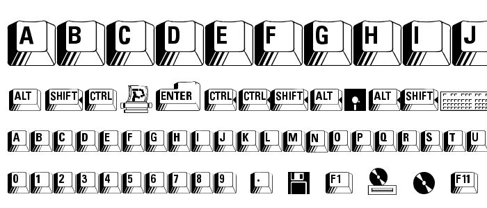 PC Keys font