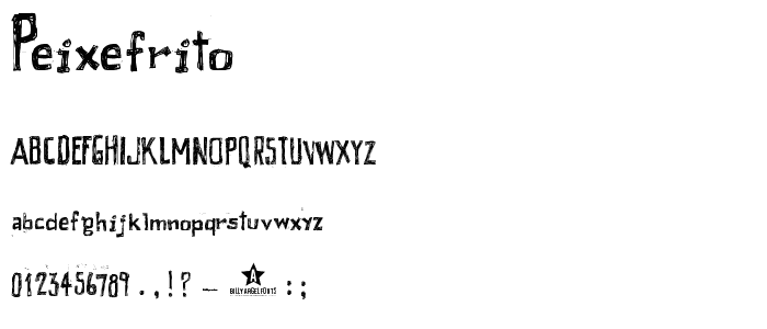 PEIXEFRITO font