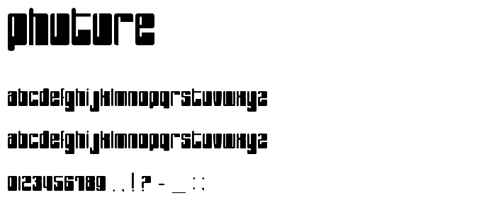 PHuture font