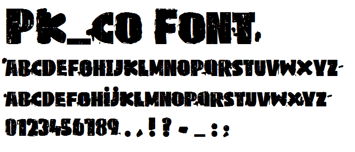 PK_co font