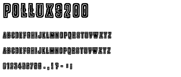 POLLUX9200 font