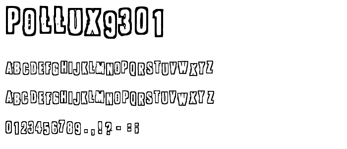 POLLUX9301 font