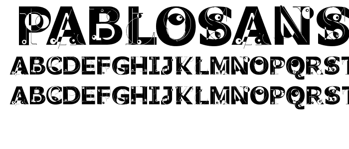 PabloSansCaps font