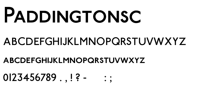 PaddingtonSC font