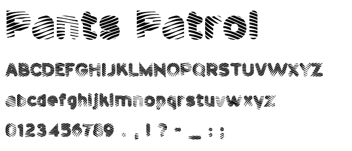 Pants Patrol font