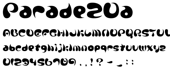 Parade20A font