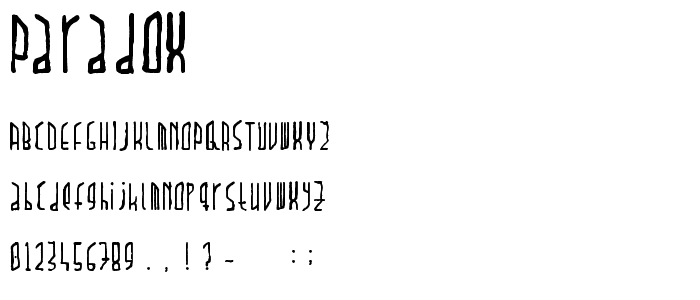 Paradox font